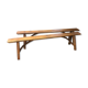 Pair of solid oak benches