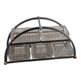 Vintage chrome appetizer or hors d'oeuvres server