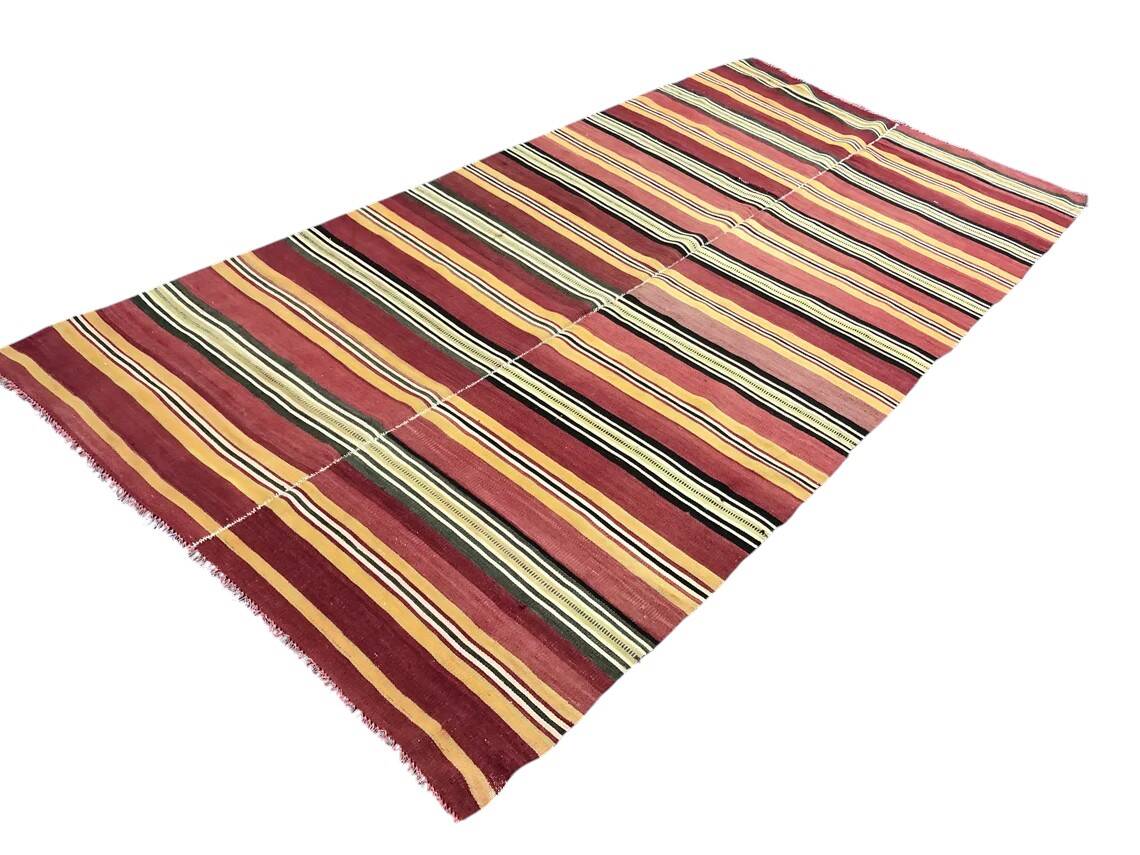 Neutral Oushak Floor Kilim Rug