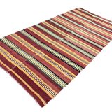Neutral Oushak Floor Kilim Rug
