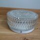 Globe ceiling light in molded glass