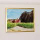 Original Swedish oil painting on canvas "Light in the Darkness"