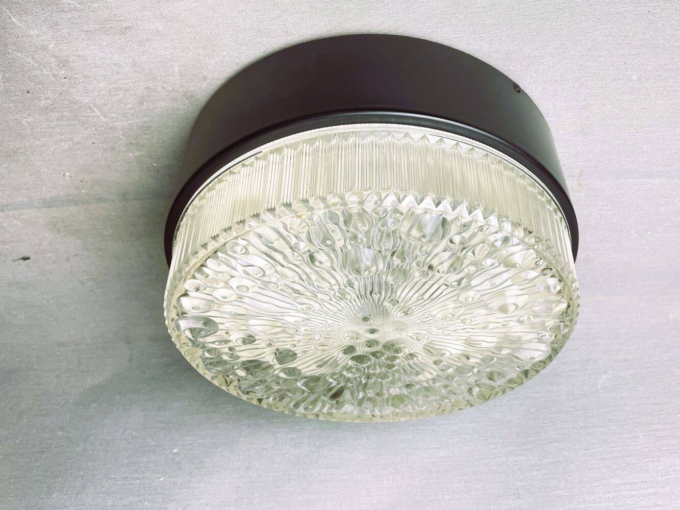 glass  ceiling or wall flush mount lamp by Philips