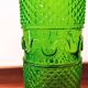 Italian carafe Empoli green with diamond point relief