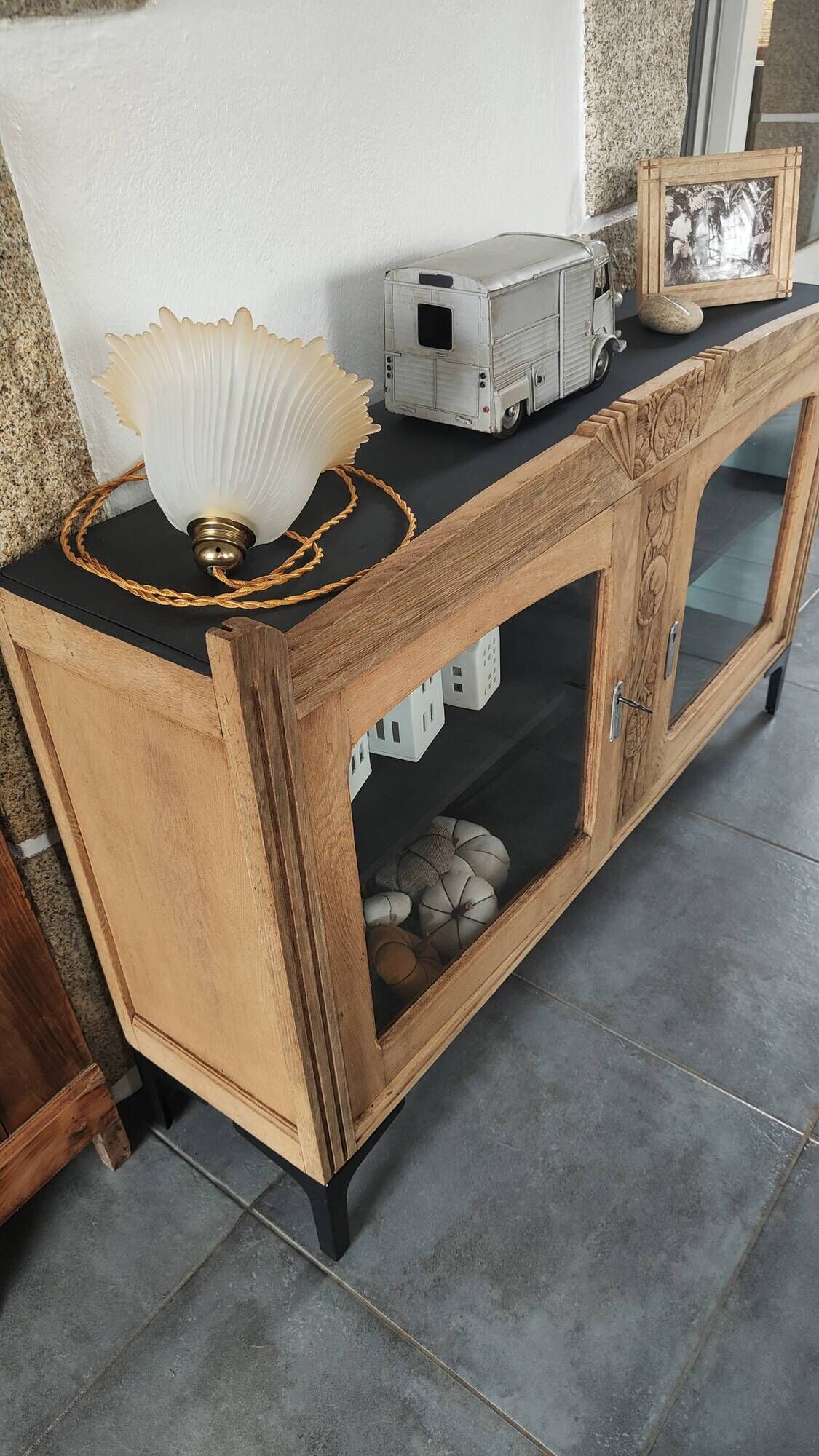 Art Deco buffet in solid oak