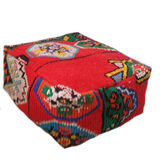 Moroccan carpet pouf / floor pillow