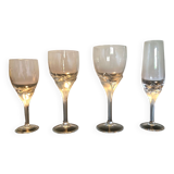 Lot de 32 verres en cristal rosenthal