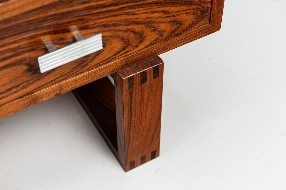 Mid-century modern floating media console in rosewood, Denmark, 1960