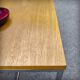 XXL coffee table in oak and chrome steel