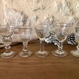 Antique liqueur glasses