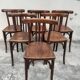Série de 6 chaises de bistrot années 30