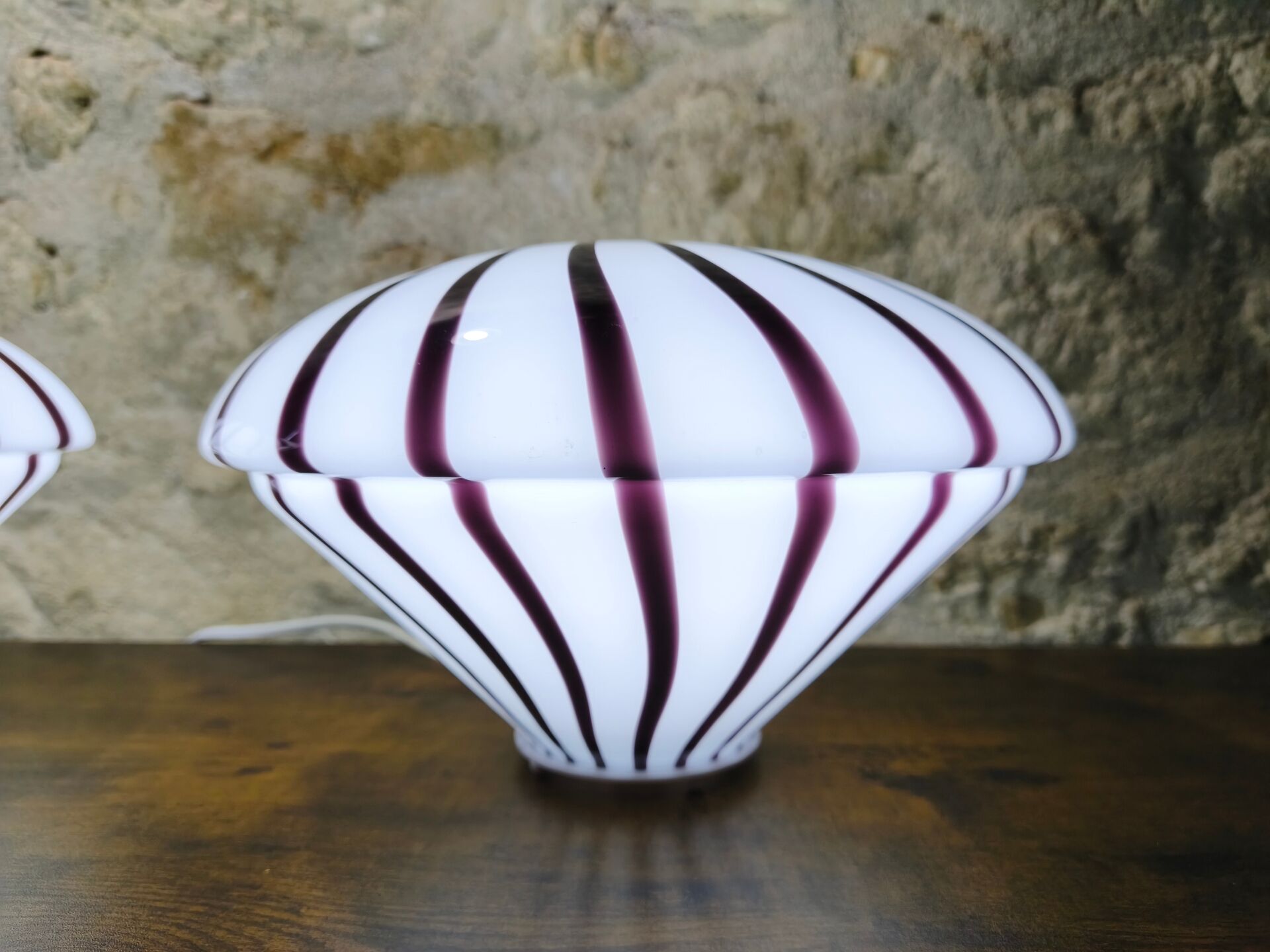 Authentic vintage blown glass lamps