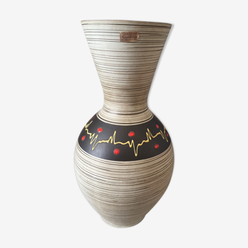Vase tönnieshop cartens west germany vintage ceramique et email