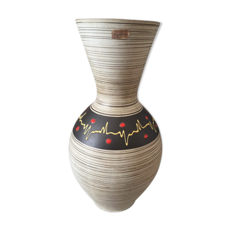 Vase tönnieshop cartens west germany vintage ceramique et email