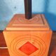 Scandinavian lamp in wood and ceramic, 1970s