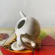 Old insulating teapot in ceramic and chrome metal - Dovo Tiel
