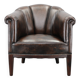 Vintage Leather Armchair, Czechoslovakia