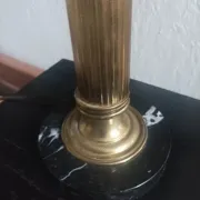 Lamp base in brass and marble - 1970s/1980s