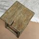 Burmese teak workshop stool