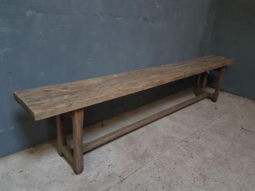 Old brocante bench oak
