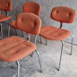 Set of 5 steelcase strafor chairs