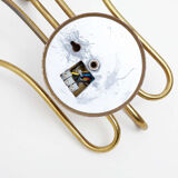 Sputnik chandelier 6 arm brass hammered 1950 s