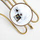 Sputnik chandelier 6 arm brass hammered 1950 s