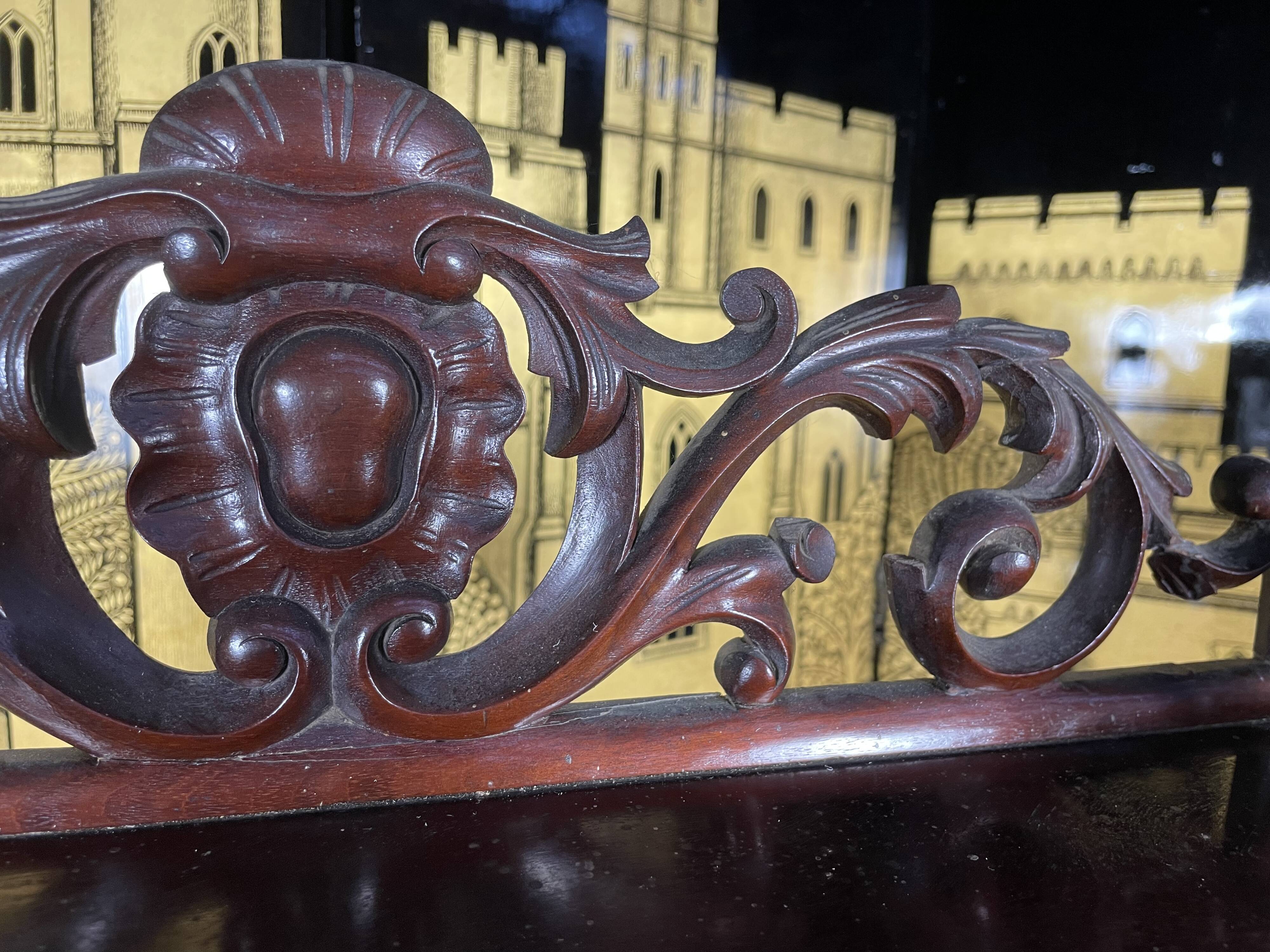 Napoleon III mahogany support cabinet