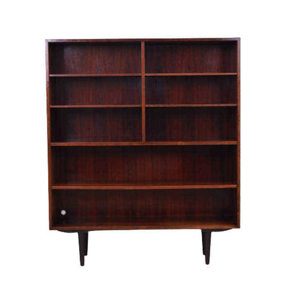 Rosewood bookcase, Danish design, 1960s, manufactured by Omann Jun