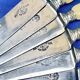 6 antique dessert cheese knives from the 19th century