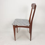 Set of 6 Mid Century Italian Teak Dining Chairs, 1950s