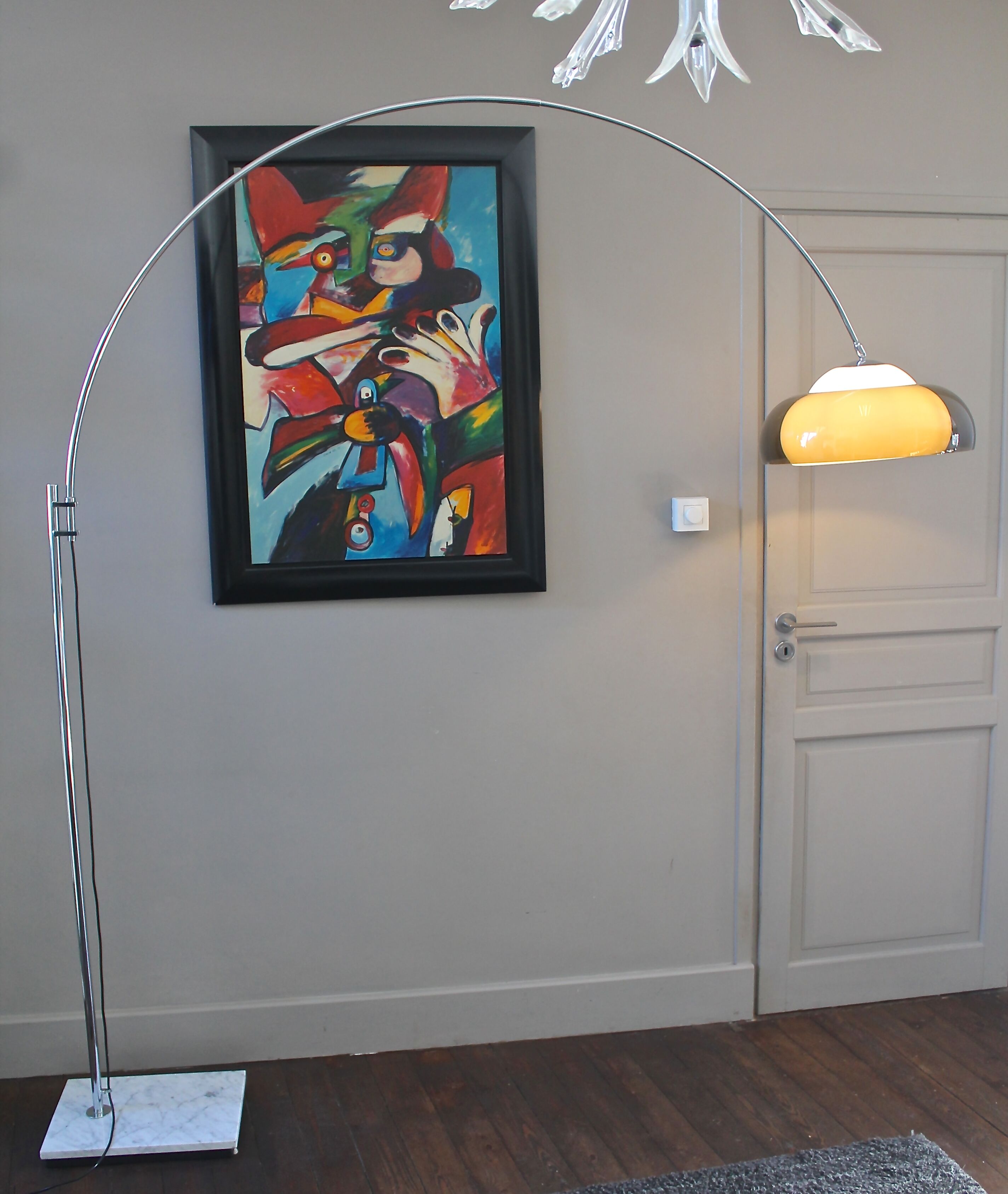 Guzzini arc floor lamp 1960/1970
