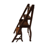 Old wooden stepladder chair