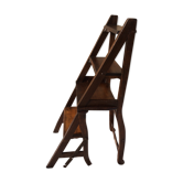 Ancienne chaise escabeau en bois