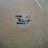 Stoneware pie dish from "Grés Village" in very good condition