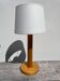 Turned wood lamp 1980