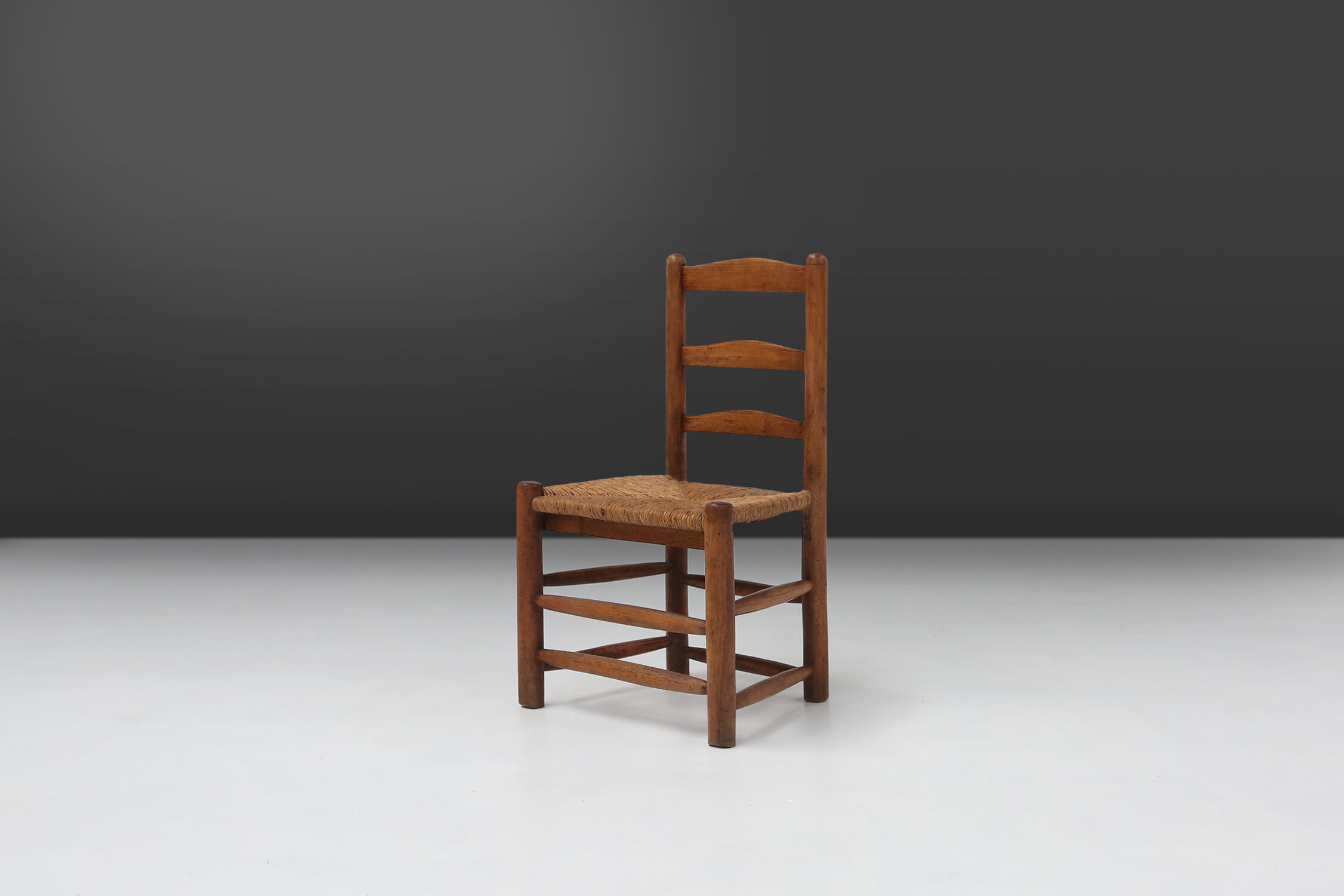 French rustic Wabi-Sabi chair 1850