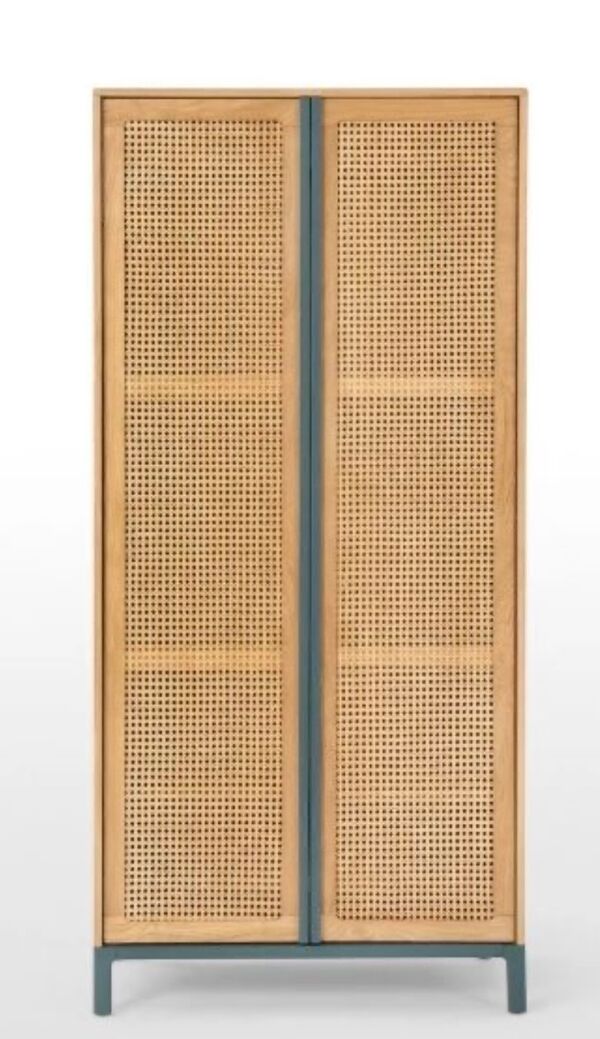 Armoire en cannage et rotin Made – grande capacité