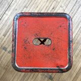 Tolix red metal industrial tab
