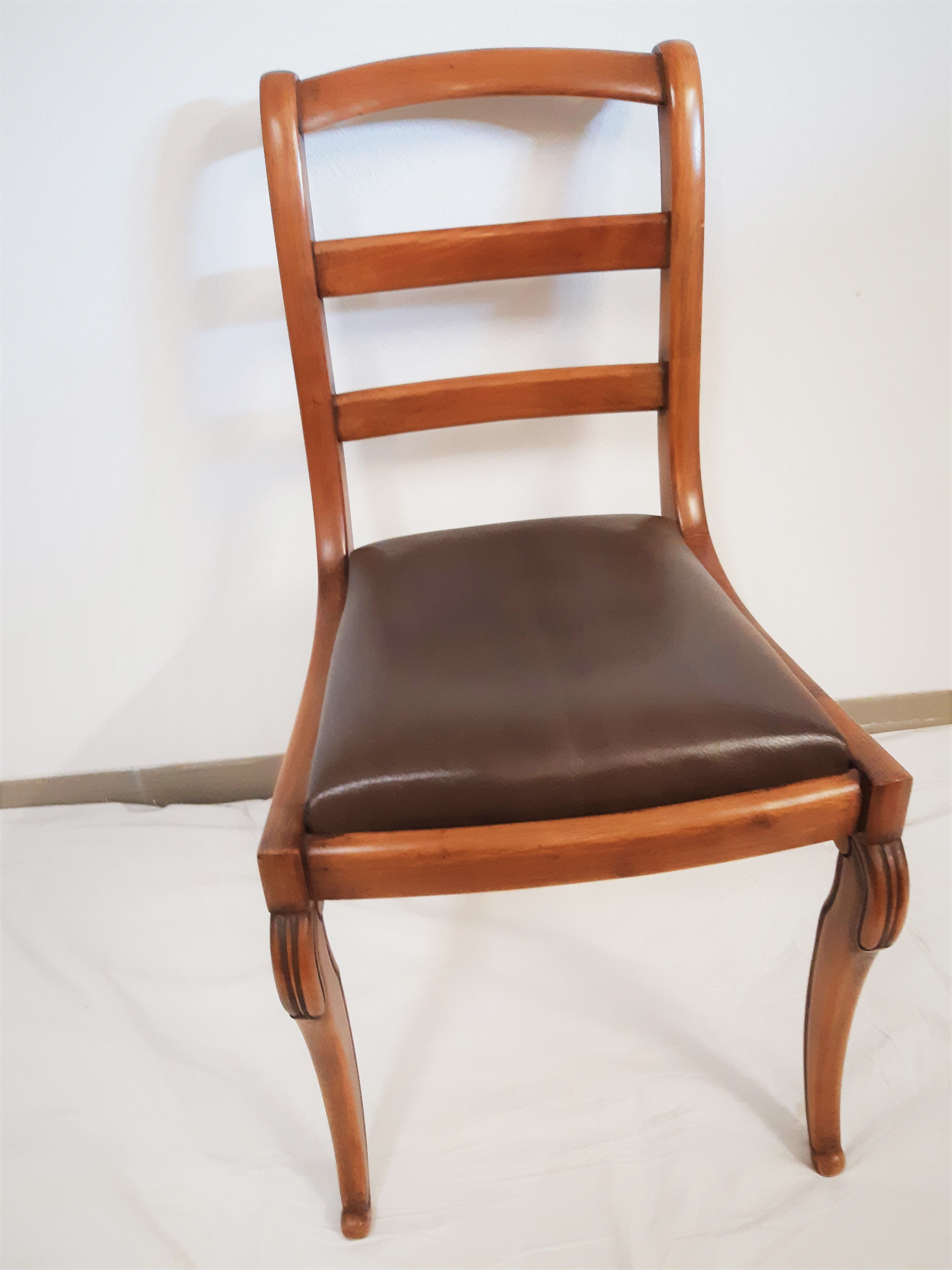 Set of 6 restored Restoration style chairs