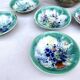 Salad bowl dessert service & 8 ramekins sandstone from the vintage Morvan 70s