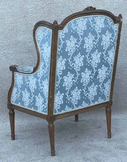 Shepherdess armchair with Louis XVI style ears