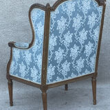 Shepherdess armchair with Louis XVI style ears