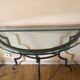 Console artelano "tavolara"  metal laque demi lune 1970 table d'appoint