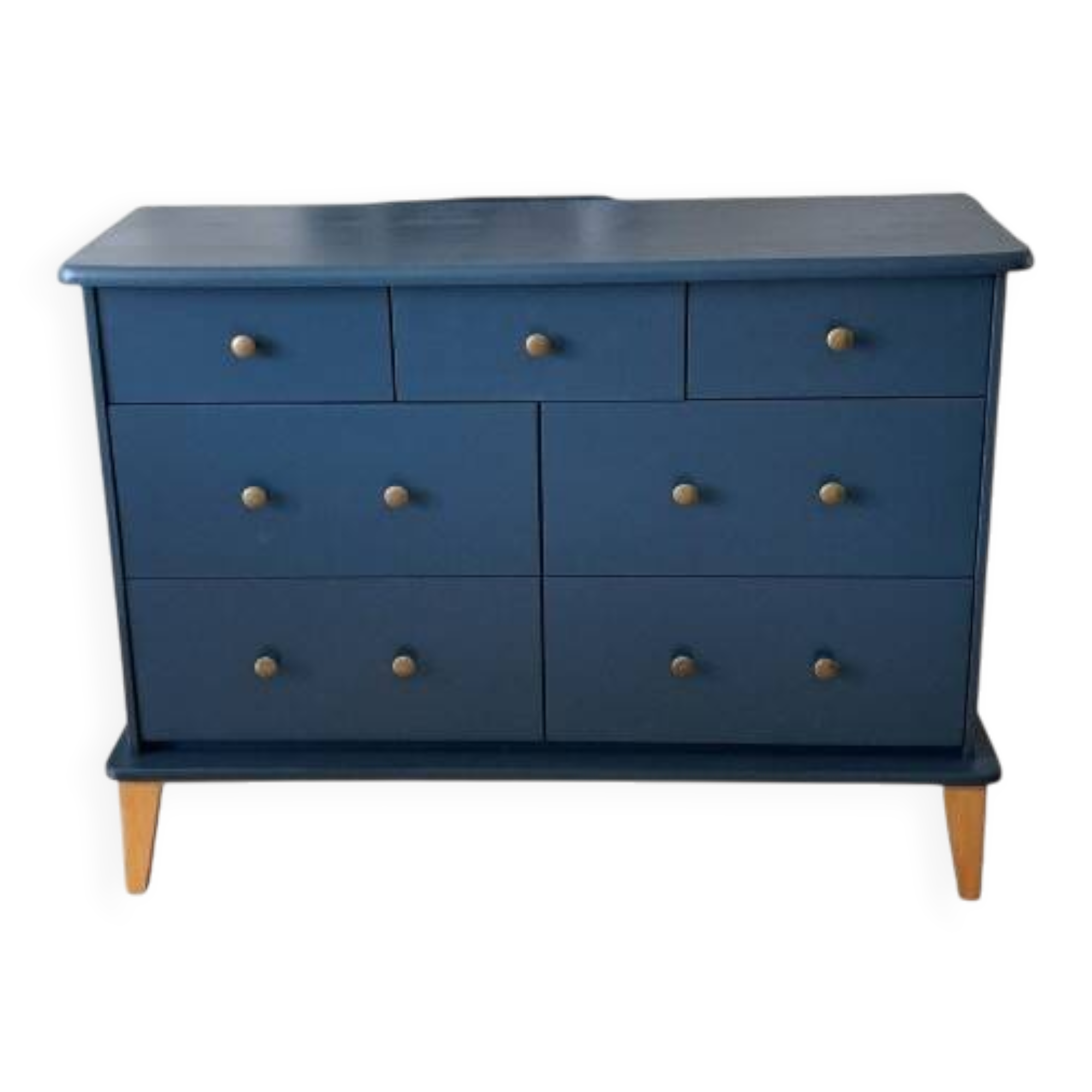 Large Rød Sødgren blue ganne chest of drawers