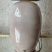 Lampe barbotine artisanale fruits années 70