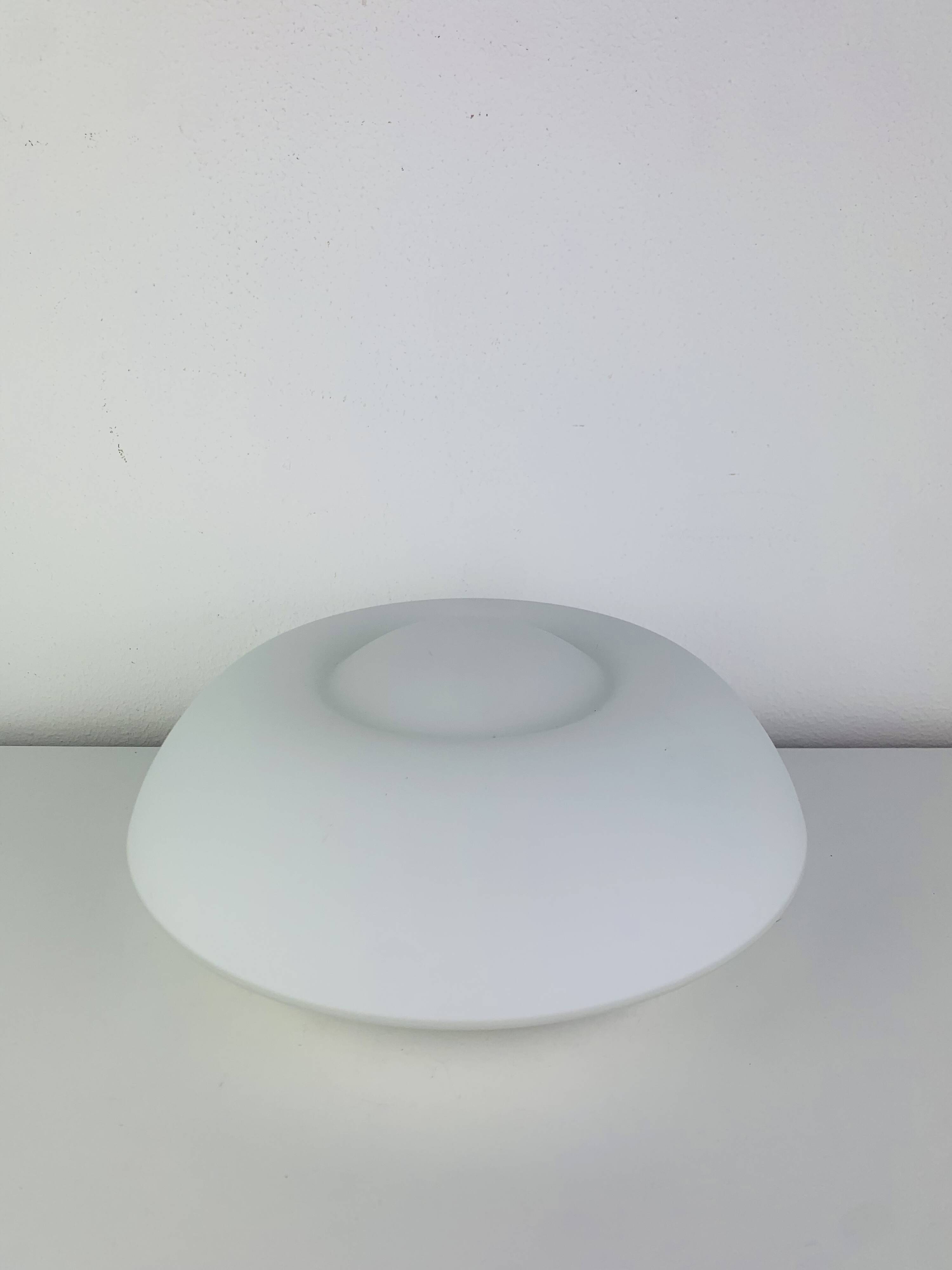 Vintage opaline wall light from the 1980s, ceiling light.