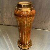 Porcelain vase signed Sèvres on bronze frame