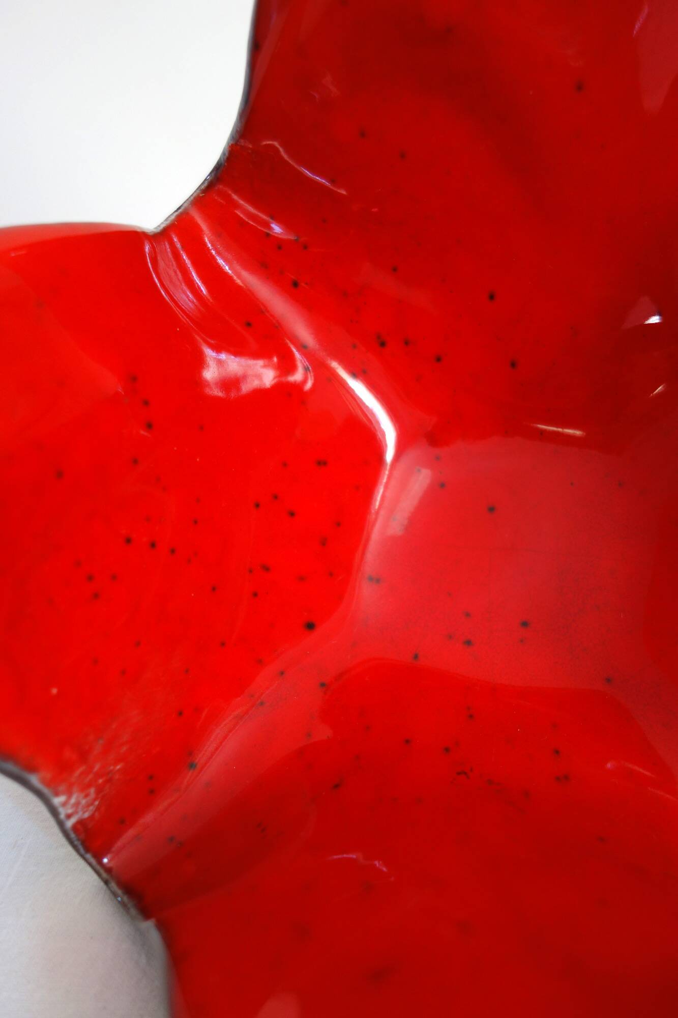 Ceramic handkerchief pocket empty vase from the 50s/60s France