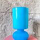 Blue blown glass lamp IKEA vintage model Lykta
